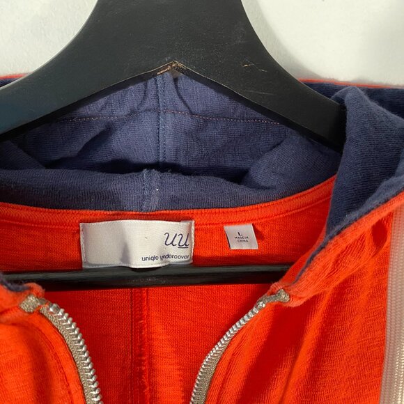 Uniqlo x Undercover Slim Long Half sleeve zip hoodie mens size large - Picture 7 of 8